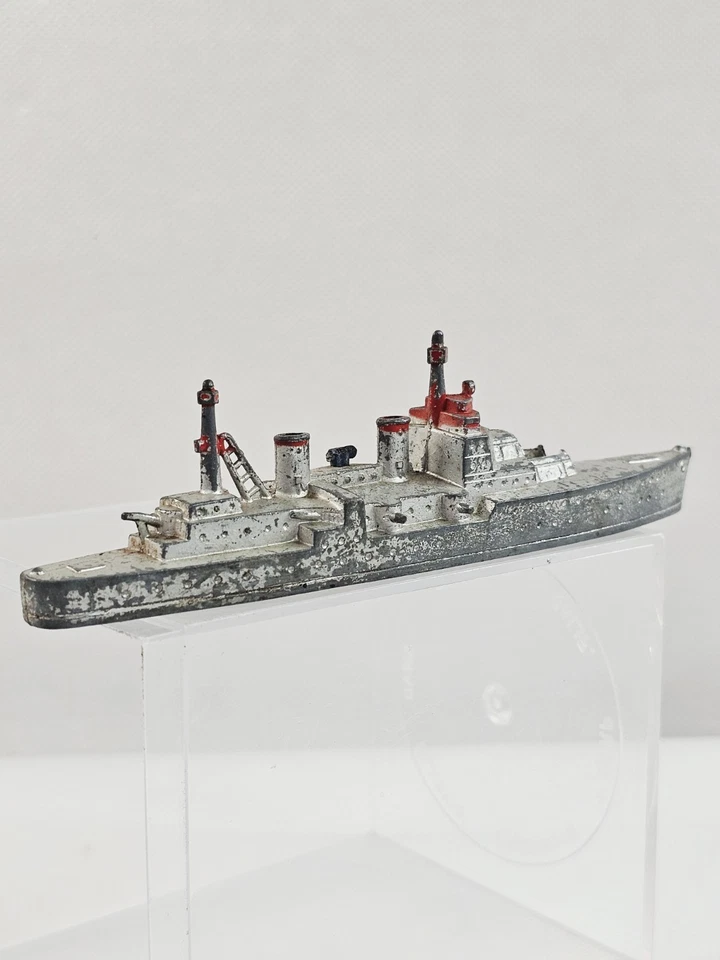 Tootsie Toy Boat Battleship WWII Destroyer Cruiser Navy Metal 5.5" USA Vtg - Image 3 of 4