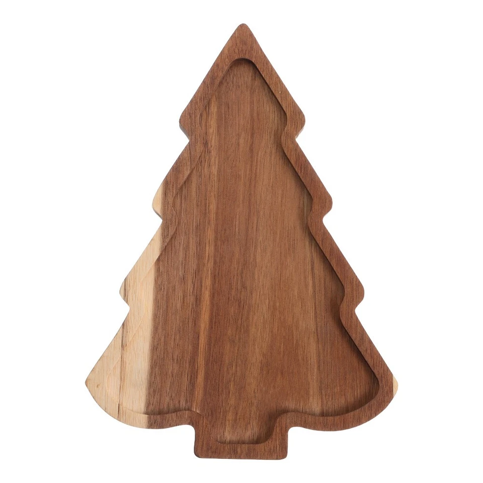 Christmas Tree Candy Dish Tree-shaped Serving Plate Wood Sushi Board