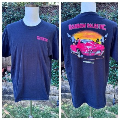 Corvette Stingray Car Sales Advertisement Graphic T-shirt Men's Size XL