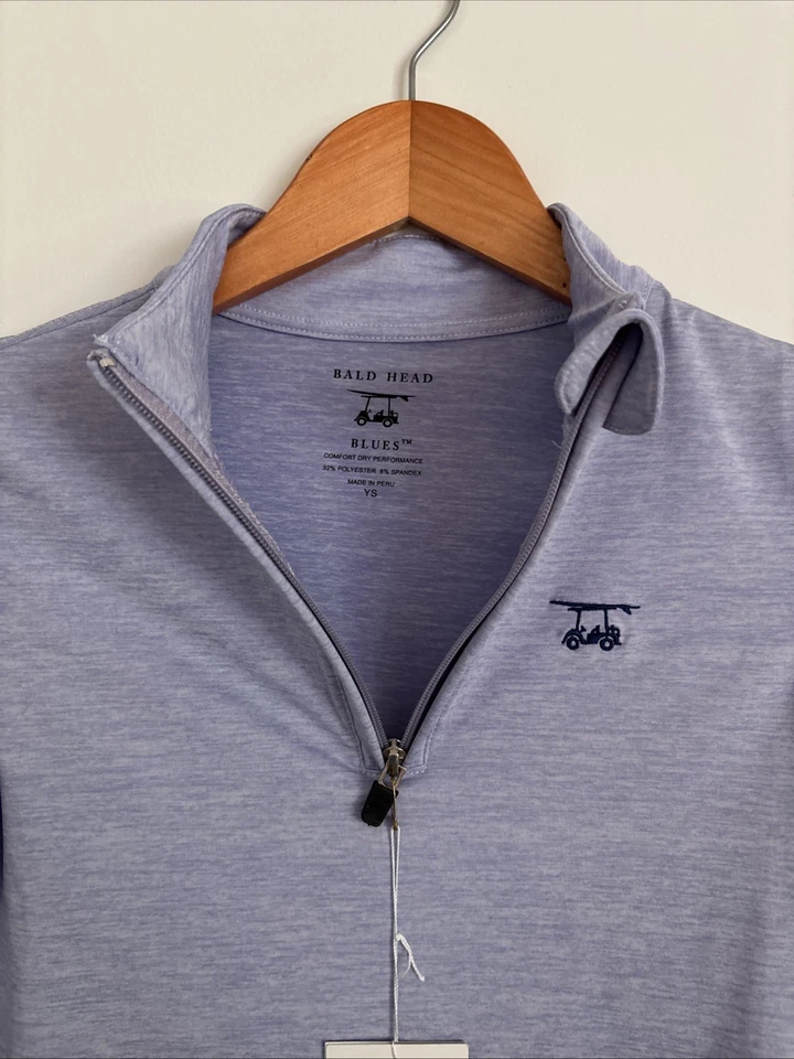 Pullover Cald Head Azul 1/4 Cremallera Jóvenes Niños S Púrpura Golf Rendimiento Elástico Foto 3 de 4