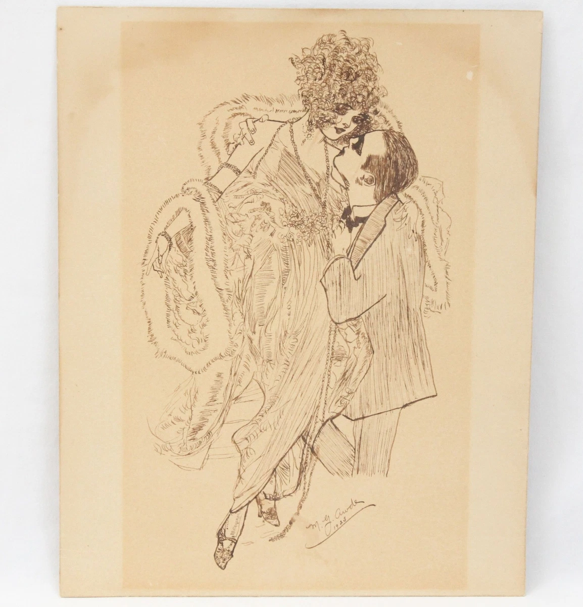 Art déco lithograph 直筆サインあり Ink Art Deco Art Drawings for sale | eBay