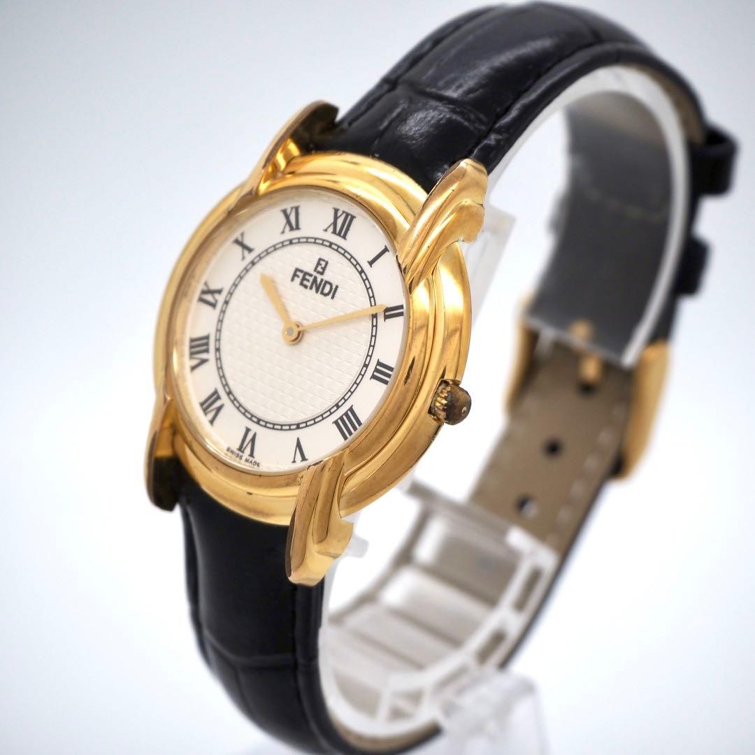 Good Condition FENDI Watch Men's 350J Gold Vintage Fendi,18833 thumbnail 4