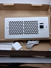 Register Booster Fan for 4x10" Vents 10-Speed Quiet Airflow Booster No Remote