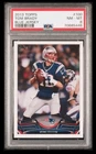 2013 topps #100 tom brady; blue jersey SP image variation insert PSA 8  CENTERED