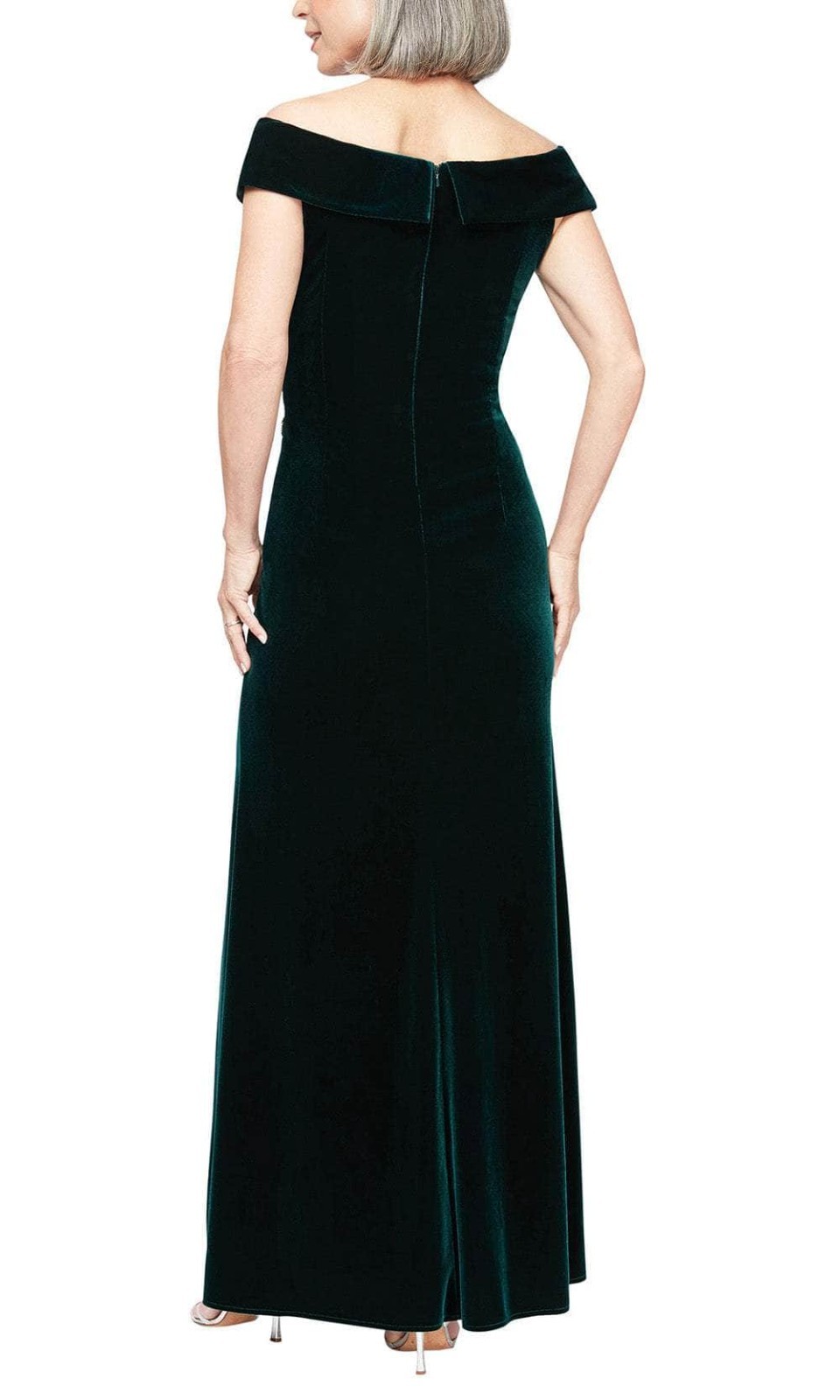 Alex Evenings Women's Formal Evening Dress Elegant | Forest Green | size 10 image 2