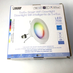 Feit Electric 5& 6 Inch Smart WiFi Led Downlight works with Alexa Siri Google