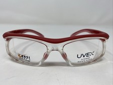UVEX by Honeywell SW08 Red/Crystal Clear 57-16-125 Safety Eyeglasses Frame AO66