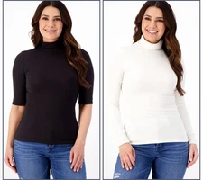 Studio Park Women's Top Sz L Knit Tops White A608646