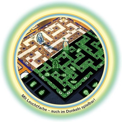 Ravensburger 26687 - Labyrinth Glow in The Dark - Familienklassiker mit Leuchtfa