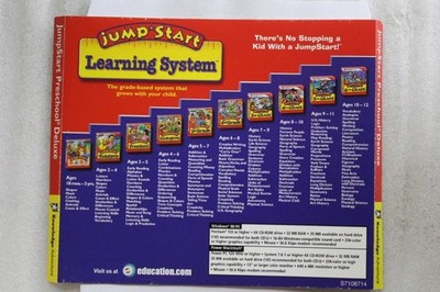 Jump Start Preschool + Around The World Deluxe PC CD ROM