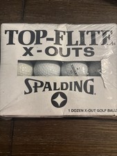 12 Spalding Top-Flite X-OUTS Golf Balls - Brand New in Sealed Box White