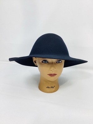 GC Hats Nomad Black Wool Felt Wide Brim Hat One Size