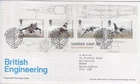 GB Stamps First Day Cover British Engineering MS, RAF Harrier Jump Jet SHS 2019