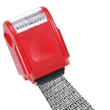 Red ID Stamp Identity Theft Protection Document Guard Self Ink Stamps Roller ss