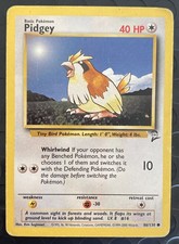 Pidgey Base Set 2 - 86/130 - Common - Pokemon Card Game Tcg- Unlimited - 2000 
