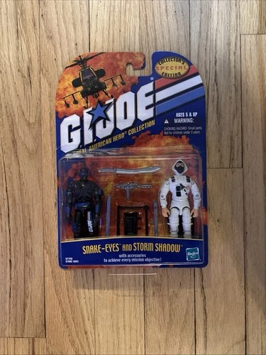 GI Joe Snake Eyes & Storm Shadow Special Collector's Edition Hasbro 2000 Sealed!
