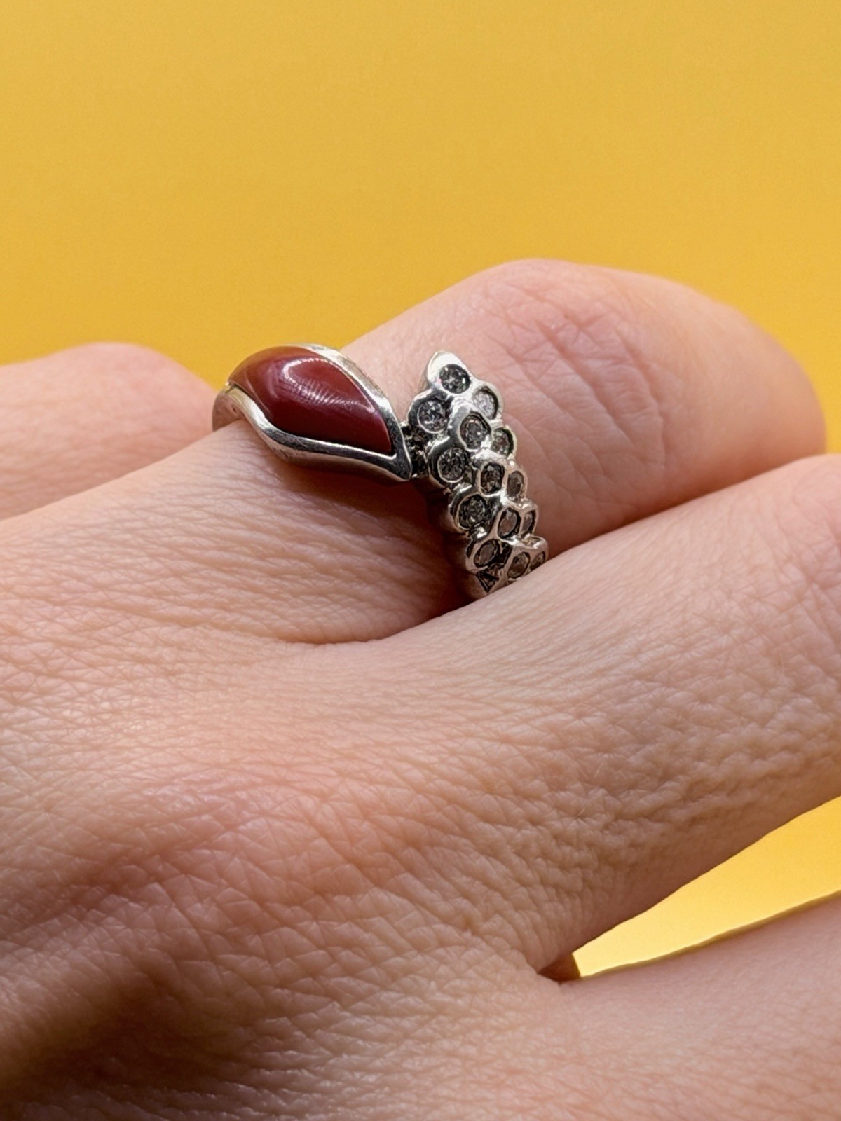 Vintage silver ring, 1990s, size M, Made In Ukraine 🇺🇦 #20 image 2