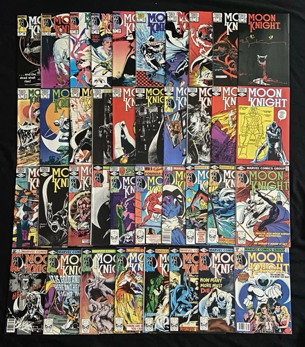 Complete Full Run of MOON KNIGHT #1-38! #1 & 29 Signed by Bill Sienkiewicz!