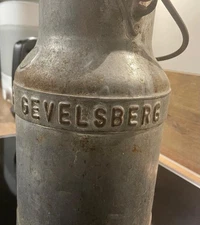 Rare Aluminium Dairy Container Approx 6 Litre Gevelsberg "Cream - Petig"