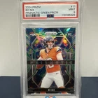 2024 Panini Prizm - Prizmatic Bo Nix #11 Green Prizm (RC) PSA 9
