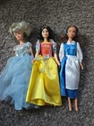 Vintage Barbie Disney Princess Dolls Lot 3