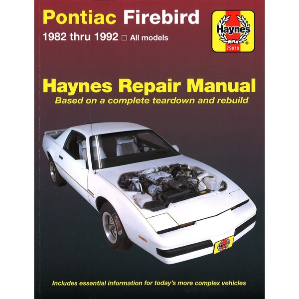 Pontiac Firebird 1982-1992 USA Kanada Amerika Import Werkstatthandbuch Haynes-image