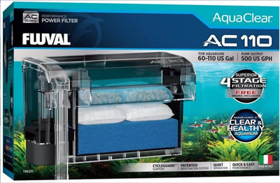 Fluval AC110 Aquarium Power Filter, 60 to 100 gal - FAST SHIPPING