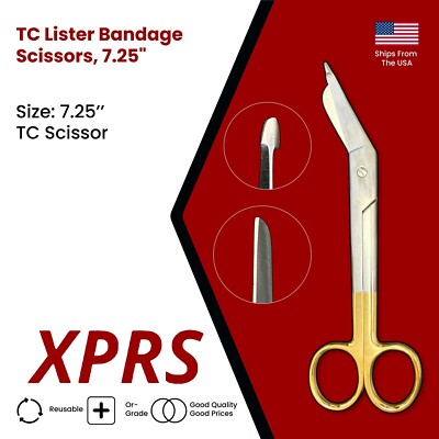 TC Lister Bandage Scissors, 7.25''