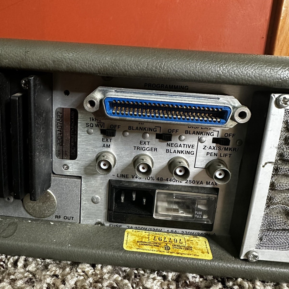 HP 8620C SWEEP OSCILLATOR w/ 86222A RF PLUG IN 10-2400 Mhz | eBay