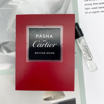 PASHA de CARTIER Edition Noire Eau de Toilette EDT Sample Spray Vial .05oz/1.5 m