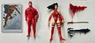 LOT Marvel Super Heroes Daredevil + Electra Action Figure + Deadpool card ToyBiz