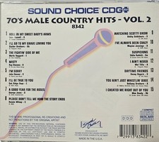 SC8342  COUNTRY HITS    SOUND CHOICE KARAOKE CDG LOT WA
