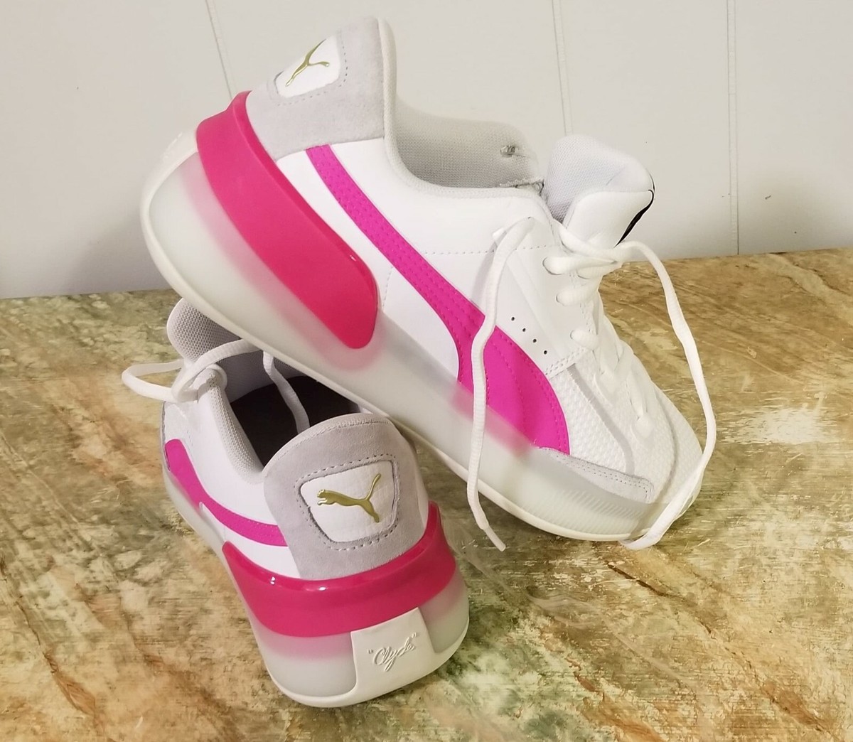 Puma Clyde Hardwood Basketball Shoes JR