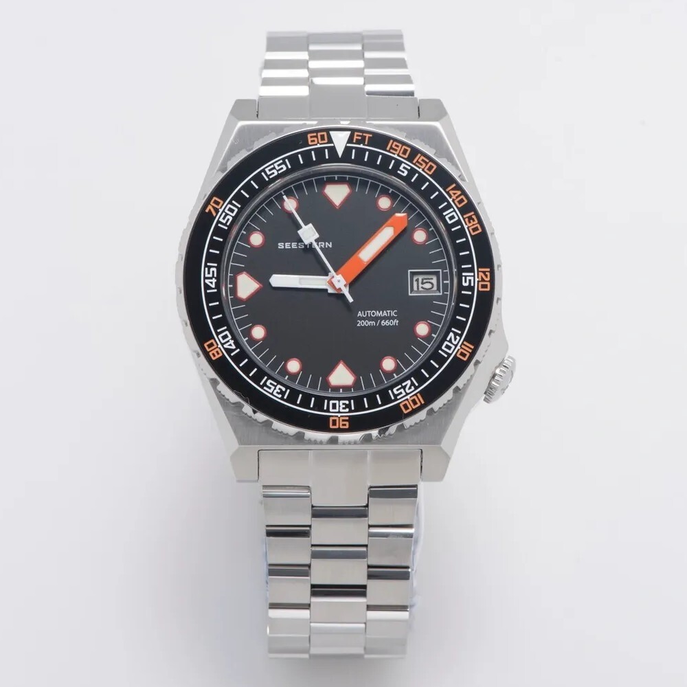 Seestern Vintage Sub 600T Black Ceramic 40mm Automatic Men's Seestern Vintage Sub 600T Black Ceramic 40mm Automatic Men's