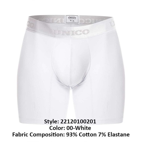 Unico 22120100201 Cristalino A22 Boxer Briefs Color 00-White - Picture 8 of 9