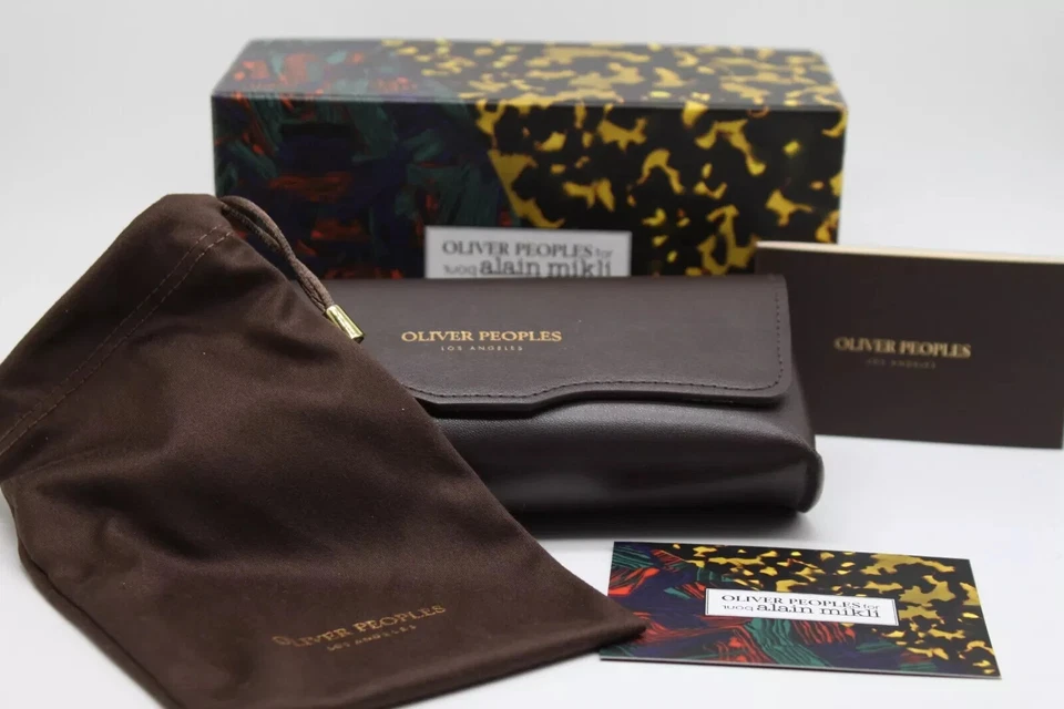 NUEVO OLIVER PEOPLE FOR ALAIN MIKLI MARRÓN AUTÉNTICO GAFAS GAFAS GAFAS GAFAS DE SOL ESTUCHE Foto 4 de 4