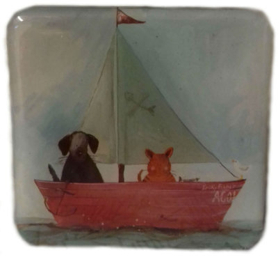 Still Waters Kühlschrankmagnet, Alex Clark, Katzen, Hunde, Geschenke, Sammlerstücke FM67 