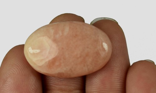 Neuf Inventaire 16.80 CT Rose Clair Aragonite Gemmes Naturel Oval Certifié S9099 - Picture 5 of 5