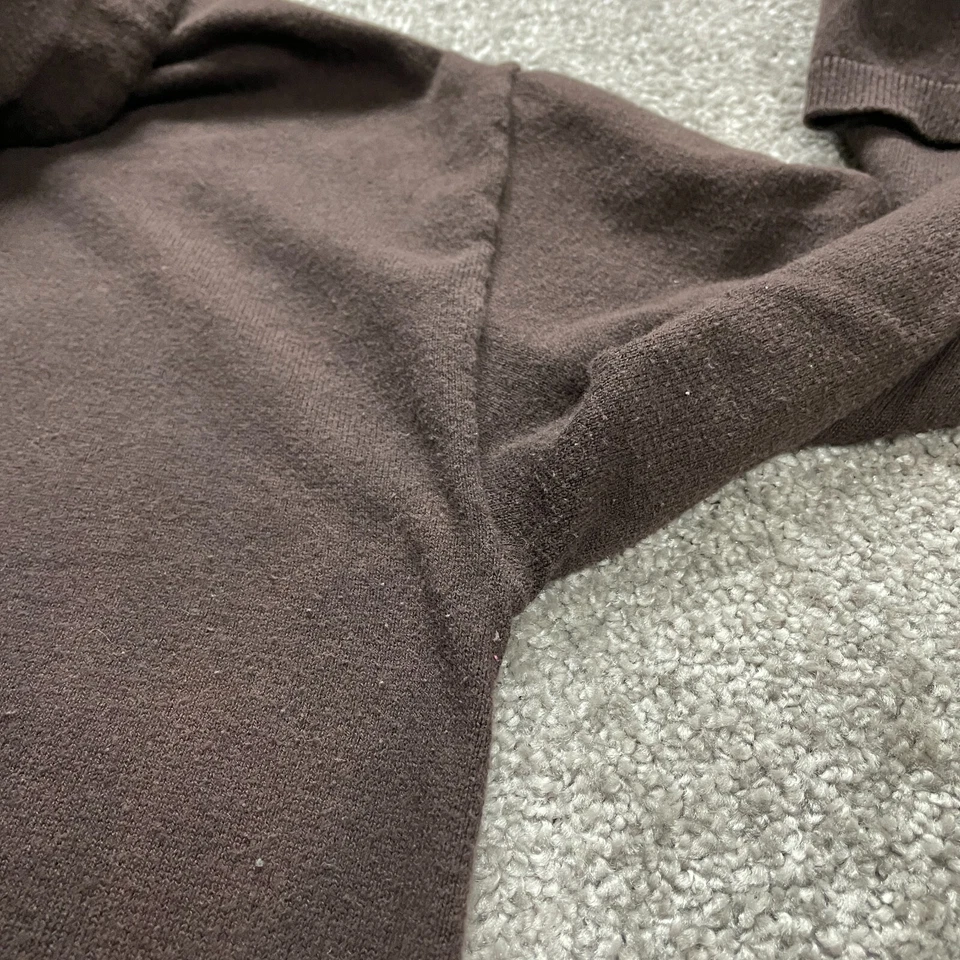 Suéter Westbound Para Mujer Grande Marrón Oscuro Cuello Tortuga Manga Larga Tejido Pullover Foto 4 de 4