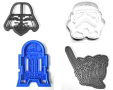 STAR WARS CHARACTERS DARTH VADER YODA R2D2 STORM TROOPER COOKIE CUTTER PR1022