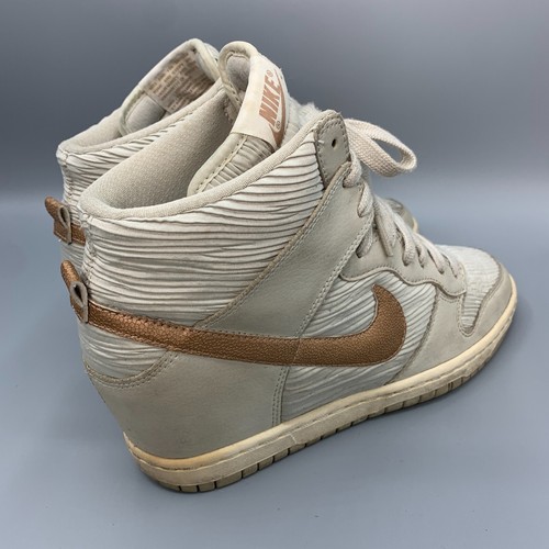 Nike Dunk Sky Hi Wedge Boots UK7 Womens Grey Bekett Trainer Sneaker Y2K - Picture 10 of 19