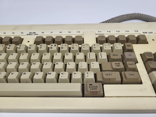 Vintage Data General Keyboard, Linear Clicky-ish, Doubleshot, 8-Pin DIN - Picture 7 of 22
