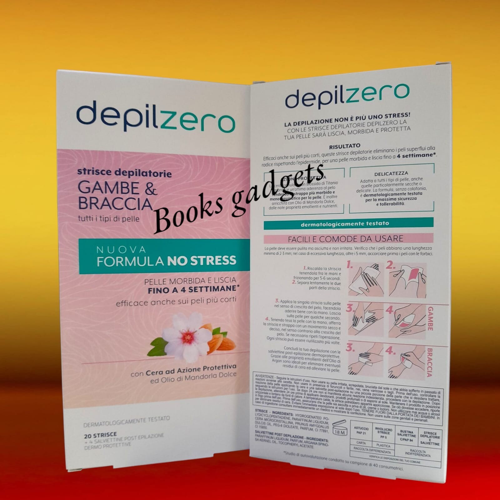 Depilzero Maxi Scorta 9 Pack: 180 Strisce Depilatorie Gel