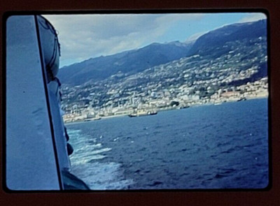 1984 Madeira Portugal Coastal Views From Hotel Photo Slide Kodak