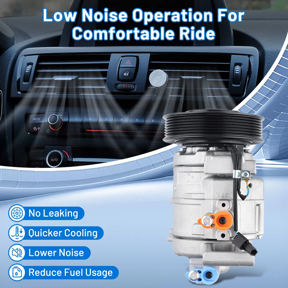 For Honda Accord 2.4L 2008 2009 2010 2011 2012 AC A/C Compressor Brand New Foto 4 de 4