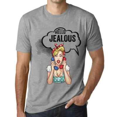 Herren Grafik T-Shirt Hallo Neidhammel   Hello Jealous   Öko-Verantwortlich
