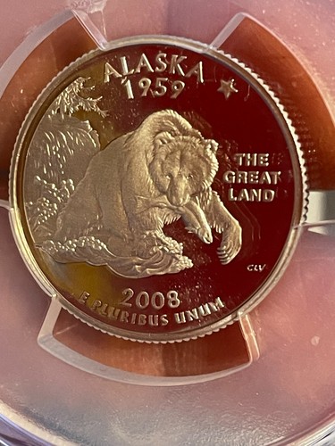 2008-S Alaska Silver 25c PCGS PR69 DCAM - Picture 10 of 13