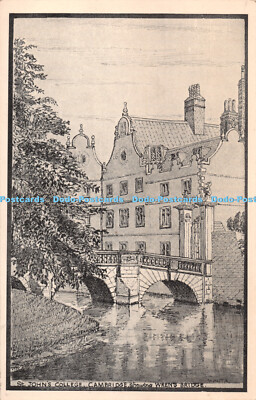 R284319 St John College Cambridge zeigt Wrens Bridge R I Severs 1950
