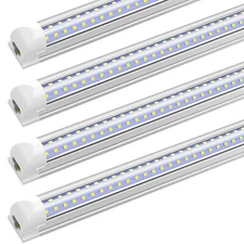 T8 12 Pack 8FT LED Tube Light Bulb 72W LED Shop Light Fixture 6500K Super Bright