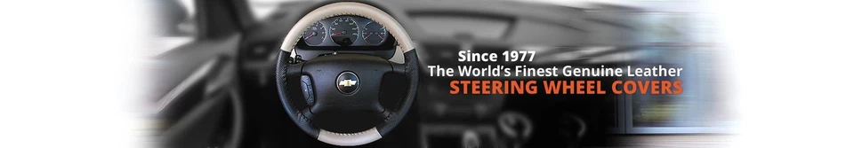 Cubierta de volante de cuero de 1 o 2 colores cubiertas de ruedas EuroTone EuroPerf talla AXX Foto 3 de 4